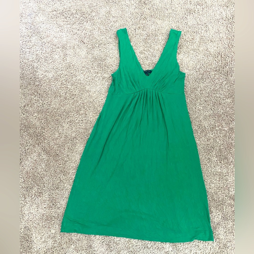 Banana Republic green jersey sleeveless dress